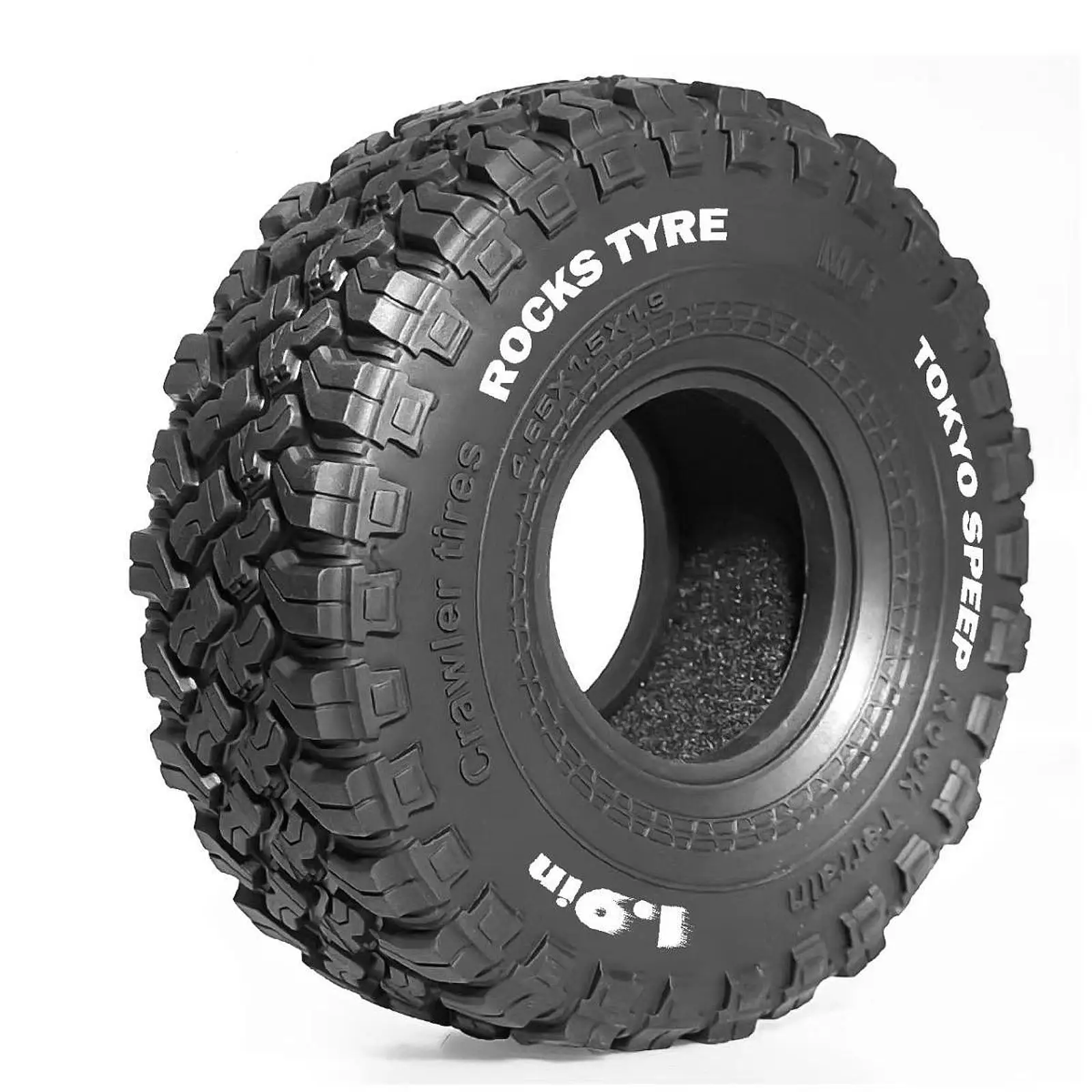 4x RC Crawler Tires Outer Diameter 11.6cm DIY Universal Practical Accessory