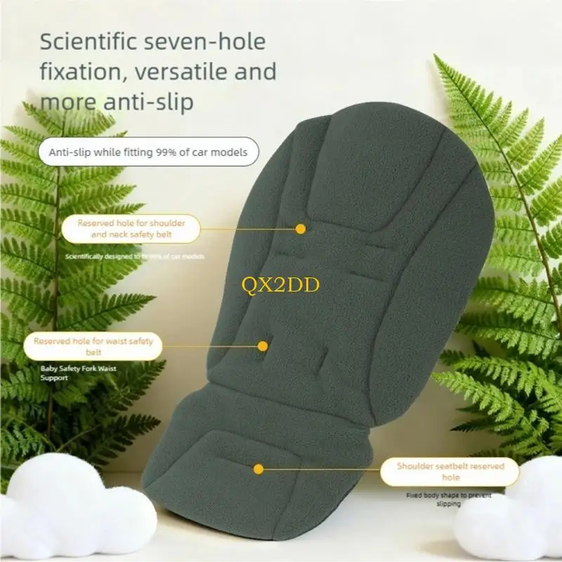 QX2D Cojín engrosado para cochecito bebé reversible en estaciones - imagen 5