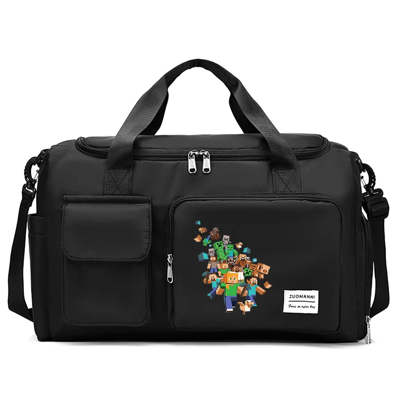 Bolsa de viaje de dibujos animados para adultos de 44CM, bolso portátil, bolsas de almacenamiento de gran capacidad, mochila de gimnasio con compartimento para zapatos, regalos bonitos - imagen 5