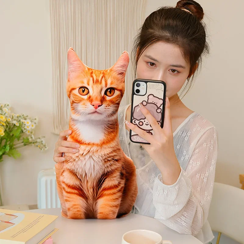 Peluche de gato 3D realista para sofá y regalo de decoración - imagen 5