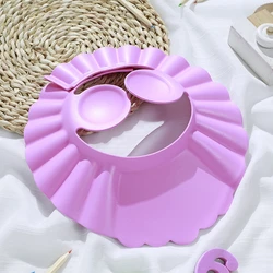 Visera de baño infantil con silicona suave – Protector de ojos y orejas