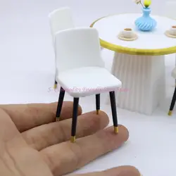 Sillas plegables miniatura 1/12 para casas muñecas – Accesorios realistas