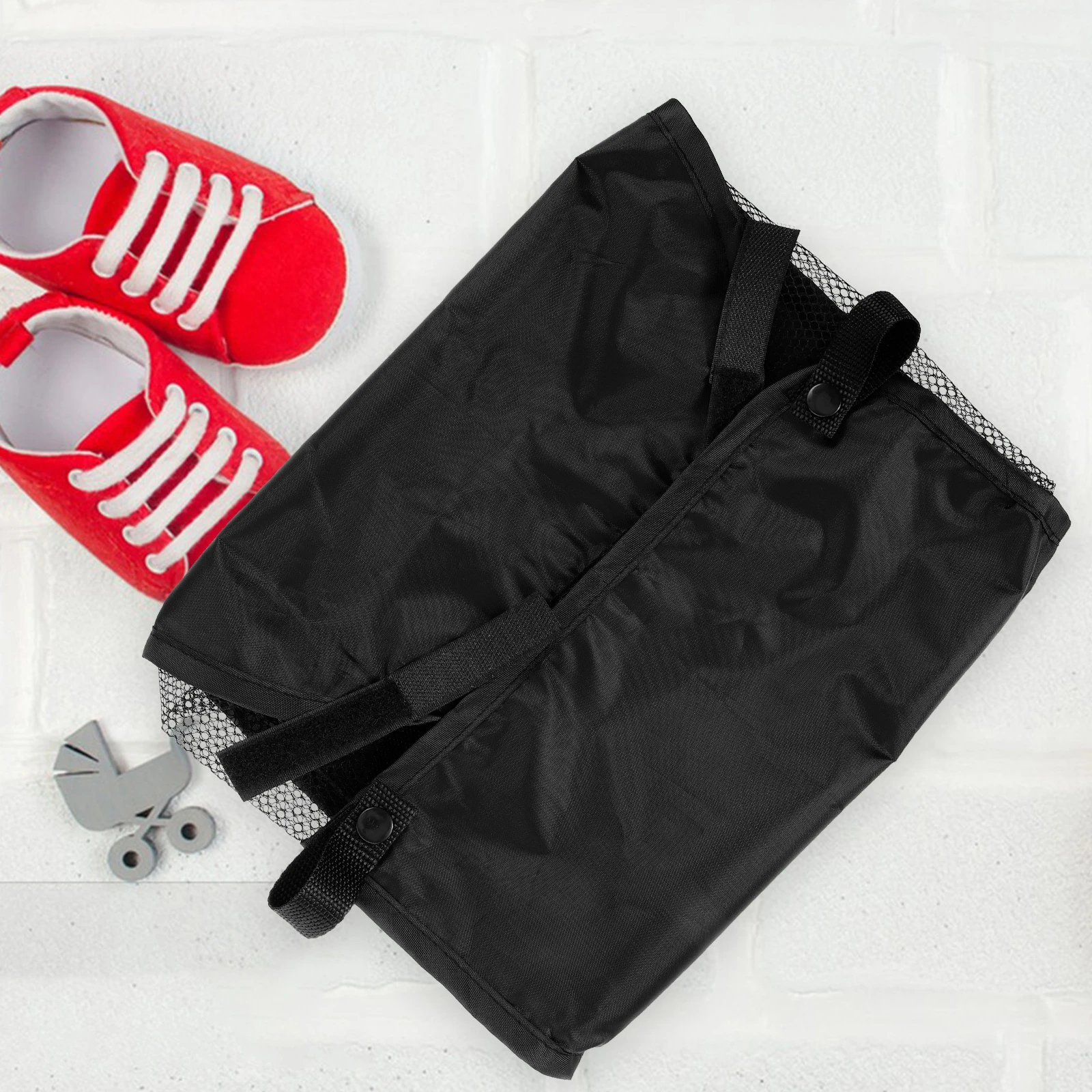 Cesta de almacenamiento portátil ligera para cochecito de bebé, bolsa organizadora para cochecito con paraguas, tela Oxford, parte inferior de gran capacidad para bebé - imagen 2