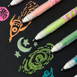 Boligrafos de gel tridimensional brillantes para manualidades