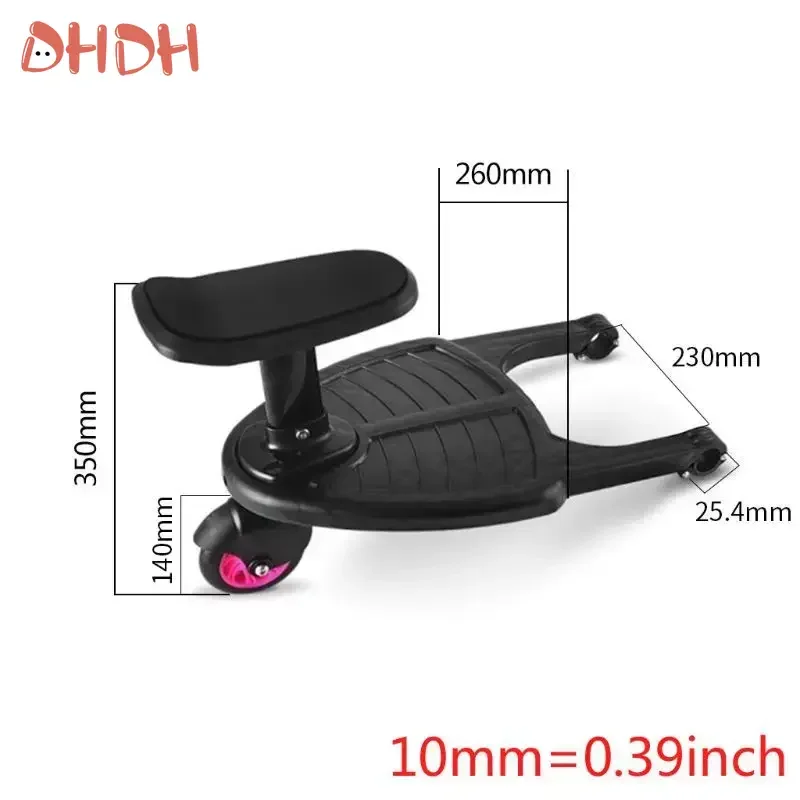 Remolque para segundo hijo en cochecito con adaptador de pedal - imagen 2