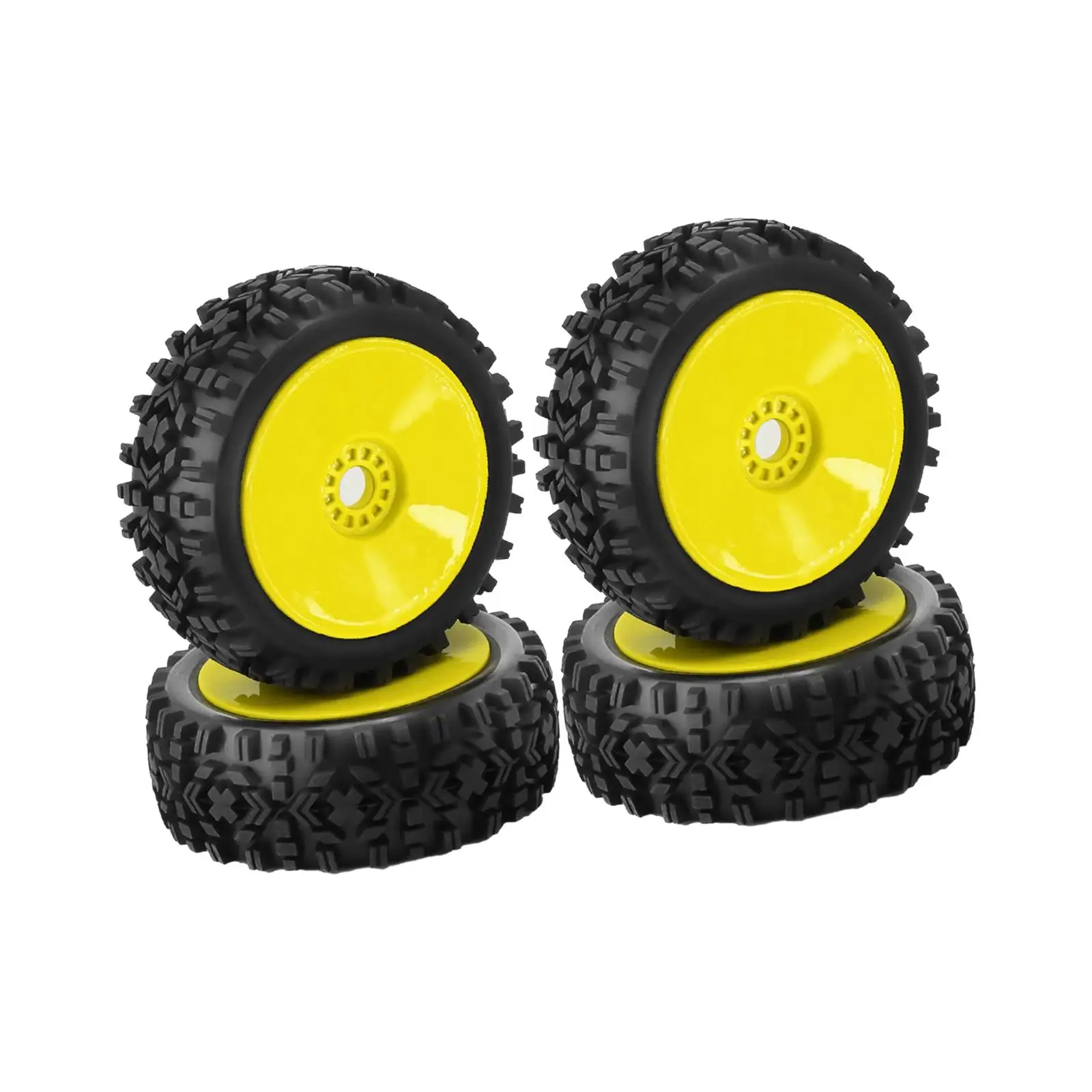 4 Pieces 1/8 RC Car Tires Spare Parts 118mm Sturdy Durable Replacement DIY