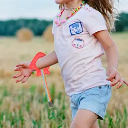 Correa de cuerda de tracción antipérdida para niños que caminan, mango redondo, 3 uds.