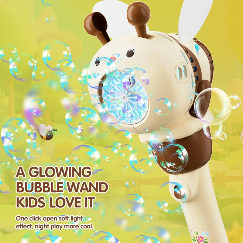 Máquina de burbujas con luz – Sopladora automática infantil para exterior - imagen 5