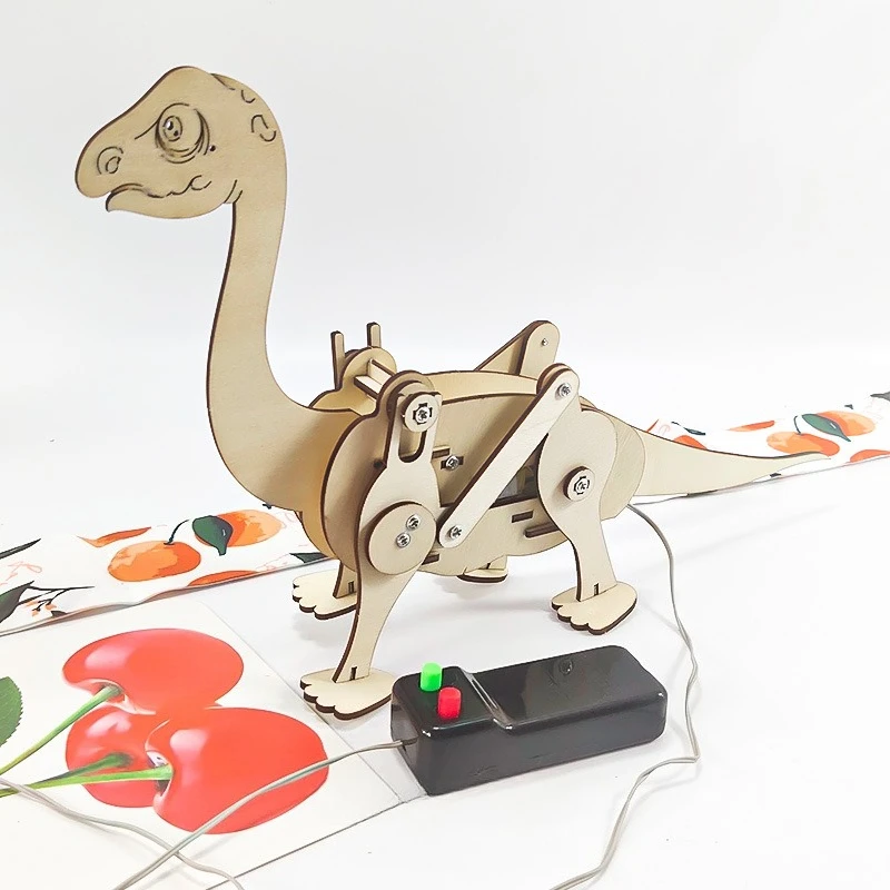 Brachiosaurus con Control remoto creativo, Kit de experimentos científicos DIY, proyecto de física educativa para estudiantes, juguete artesanal STEM - imagen 5