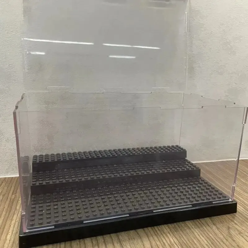 Caja de exhibición transparente acrílica, modelo de bloques de construcción, cubierta antipolvo, figuras, juguetes, escaparate de protección Compatible con marca - imagen 4