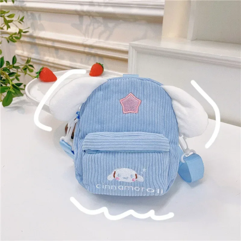 Bolsa de felpa Kawaii Sanrio My Melody Kuromi, bolso de animales de dibujos animados, bonitos bolsos de almacenamiento Cinnamoroll, regalos de cumpleaños para mujeres y niñas - imagen 2