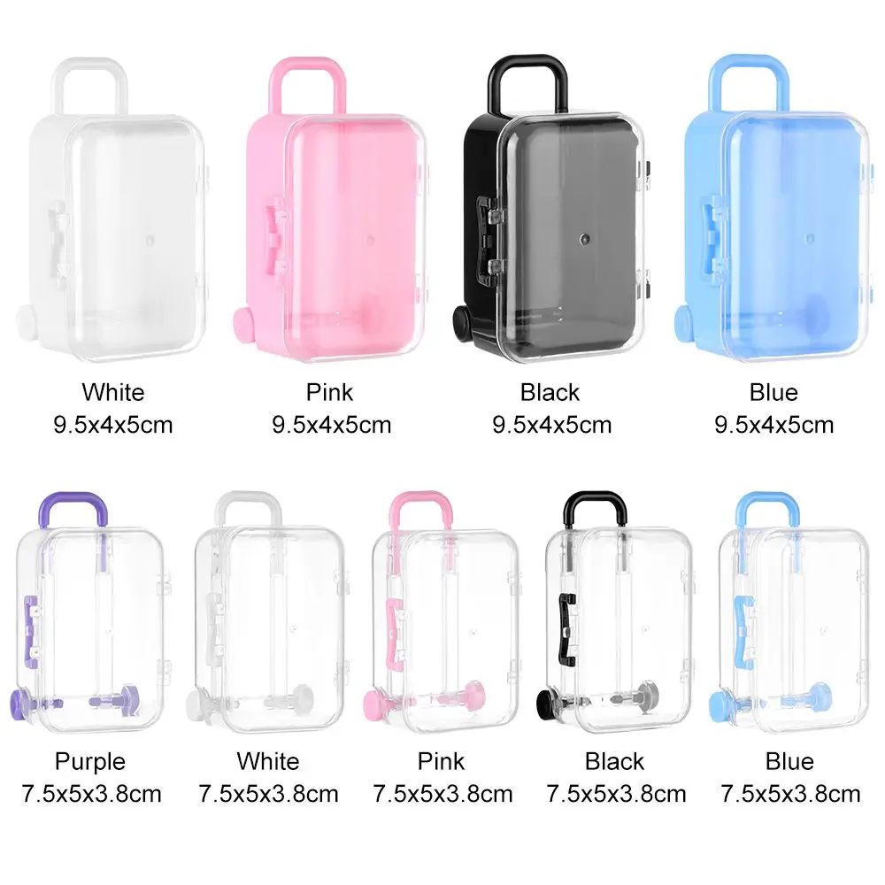 Maletero para muñeca, bolso, decoración para casa de muñecas, bolso de mano pequeño y encantador, caja de joyería, muñecas, juguetes en miniatura, Mini maleta - imagen 5