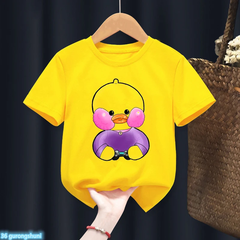 Lalafanfan camiseta de felpa kawaii infantil amarilla - imagen 2