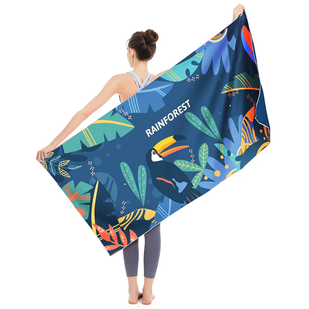 Toalla de playa microfibra estampada súper absorbente secado rápido - imagen 2