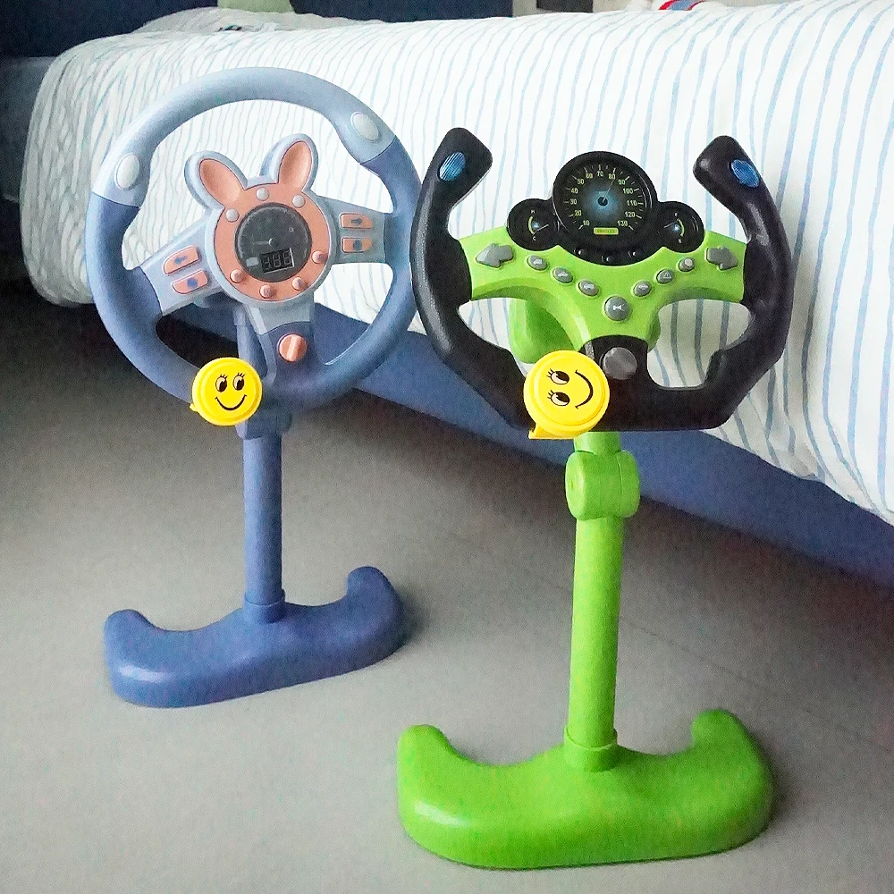 Volante infantil eléctrico con luces y sonido – Juguete educativo 3D