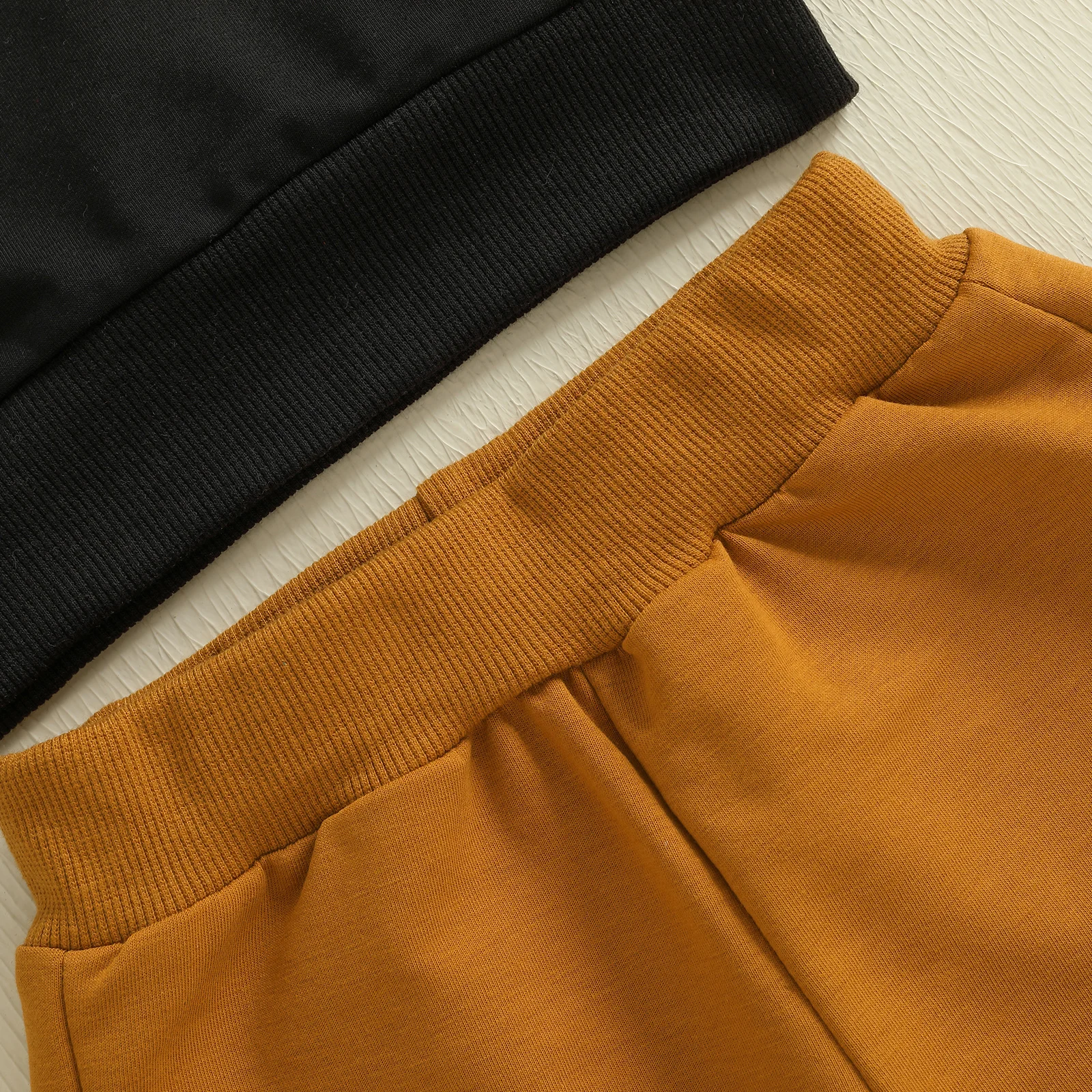 VISgogo Ropa de Halloween para niño pequeño, jersey de manga larga con bordado de calabaza/fantasma, pantalones largos con cintura elástica, traje de otoño de 2 piezas - imagen 5