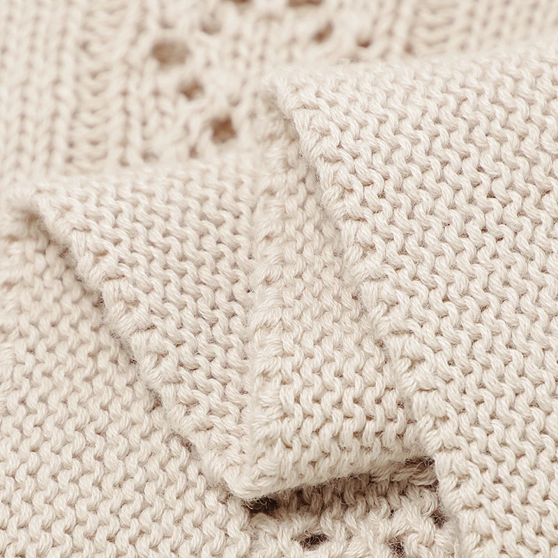 Mantas reversibles de punto suave para bebé, cubierta de algodón para recién nacido, cosas para cochecito, Moisés, accesorios de alfombrilla de 100x80cm - imagen 5