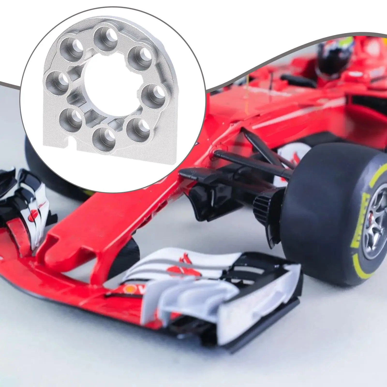 Placa de montaje de Motor RC, piezas mejoradas, accesorios de repuesto, asiento de montaje de Motor de Metal - imagen 4