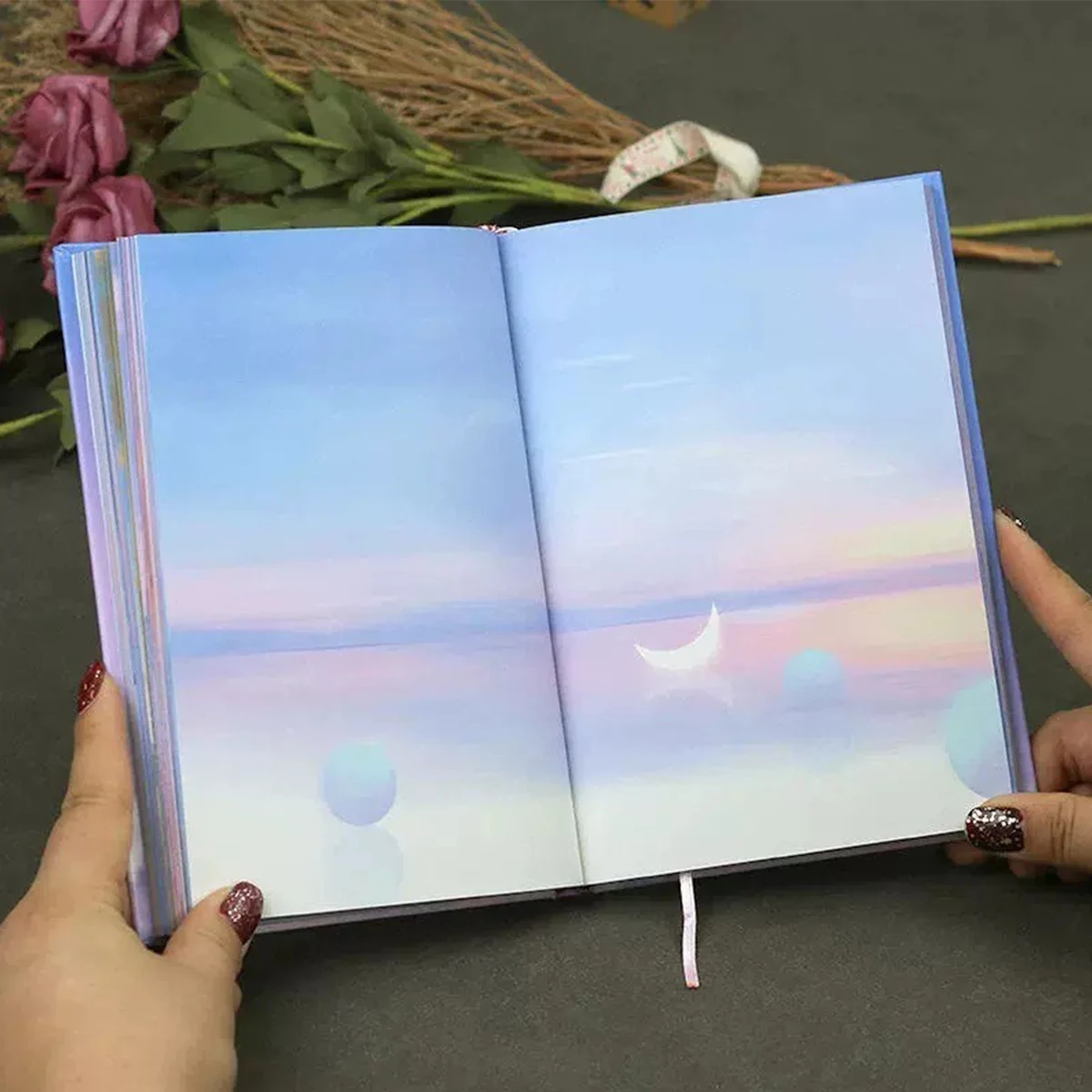 Diario creativo con funda poliuretano y papel grueso bosque para niños - imagen 5