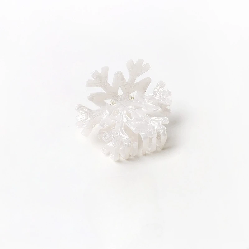 Elegantes pinzas para el cabello con forma de copo de nieve y hadas: pinzas de tiburón de tamaño grande y pequeño, diseño simple, accesorios de peinado dulce para dominar los malabares. - imagen 5