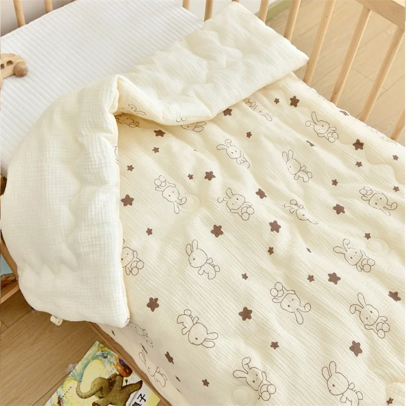 Edredón muselina de algodón bebé - Manta infantil primavera/invierno - imagen 2