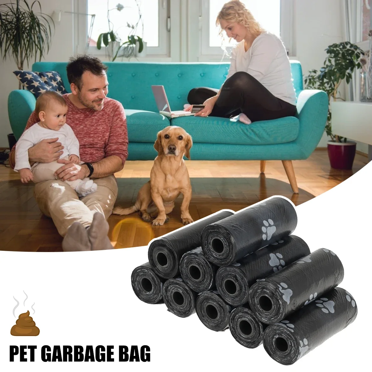Bolsas para excrementos de perro ecológicas con punto de rotura - imagen 4