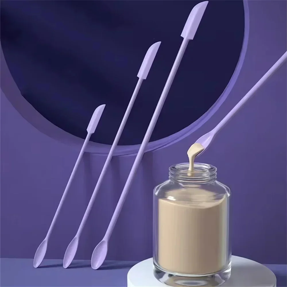 Raspador Mini juego de brochas de maquillaje de excavación cosmética suave, 3 uds., cuchara de silicona, cucharas para raspar mermelada, cepillo para mascarilla facial - imagen 2