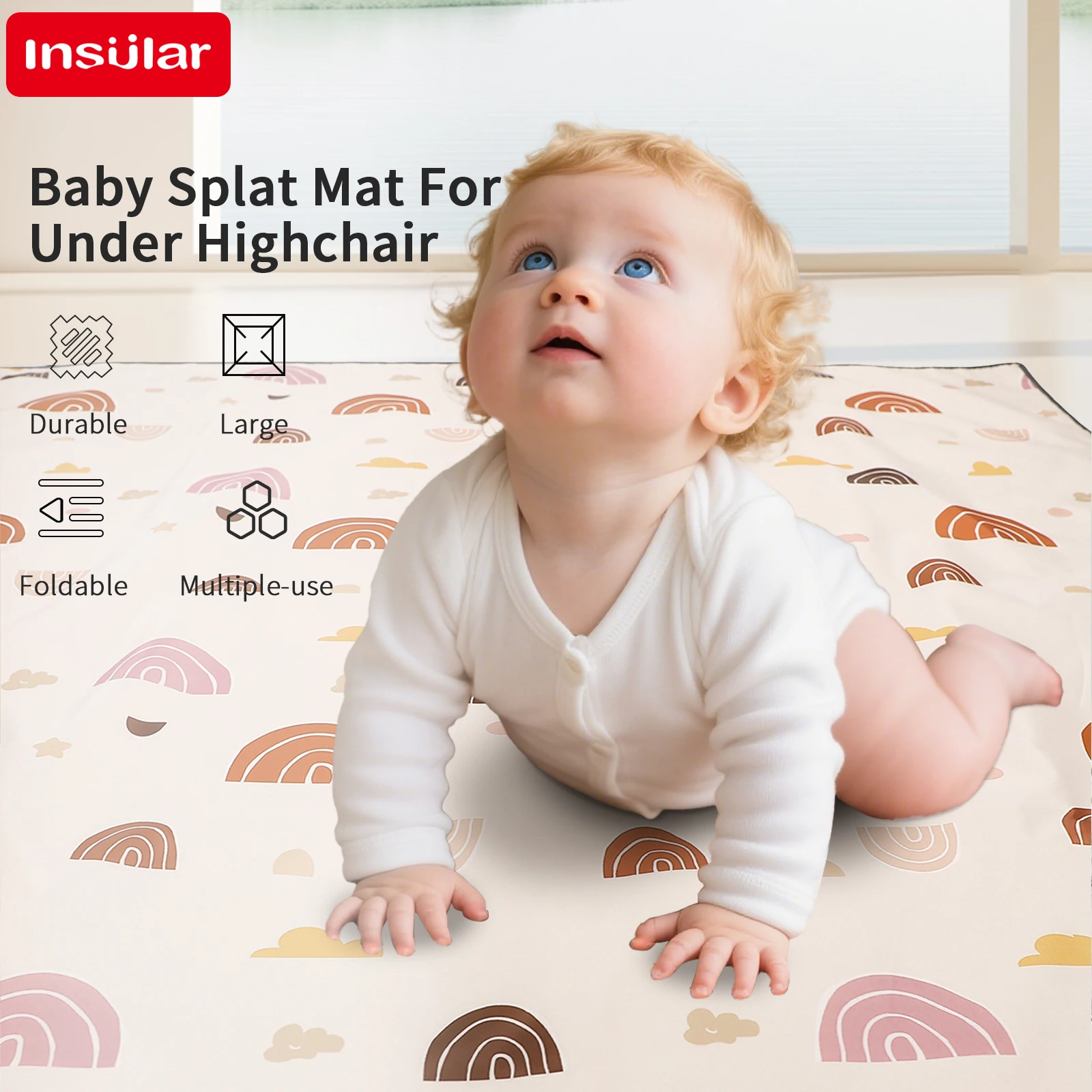 Alfombra plegable para juegos de bebés, antideslizante, impermeable, duradera, educativa, alfombra para niños en la guardería, almohadilla de escalada, juegos de actividades para niños