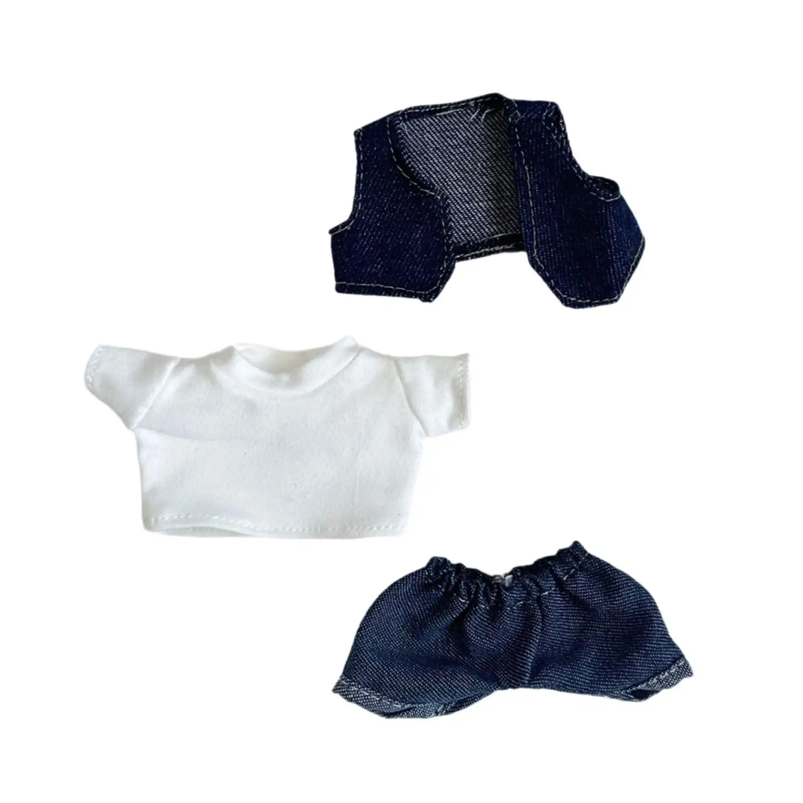 17cm Doll Clothes Trendy Dressing up Decorative,Costume Accessories,Photo Props Cute Doll Clothes Suit T Shirt Pants Outifit