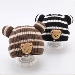 Gorro de bebé invierno tejido a punto – Cálido y cómodo
