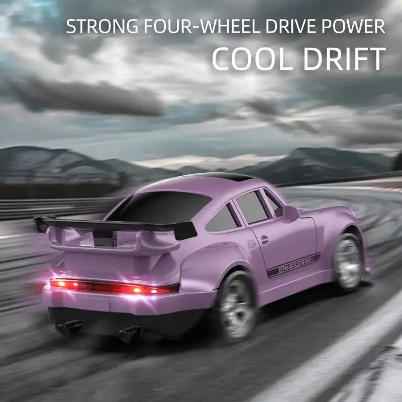 Coche mini drift radiocontrol con luces LED – Juguete de carreras - imagen 4
