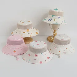 Sombrero de verano para niños, sombreros de malla con estampado de animales de dibujos animados para niñas y niños, accesorios de protección UV para la playa, artículos para niños de 3 a 8 años