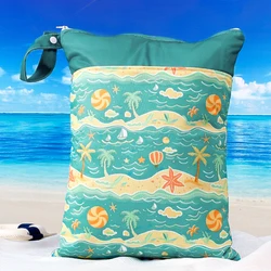 Elinfant Bolsa de Pañales Impermeable con Bolsillos y Cremalleras