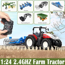 Tractor teledirigido para niños con luces y sonido realista