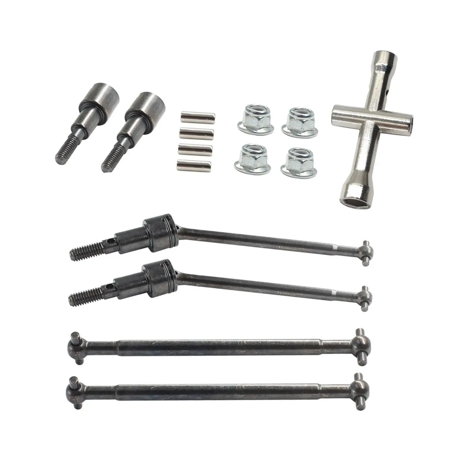 4x RC Drive Shafts Transmission Shafts Front and Rear Accessories for 16101