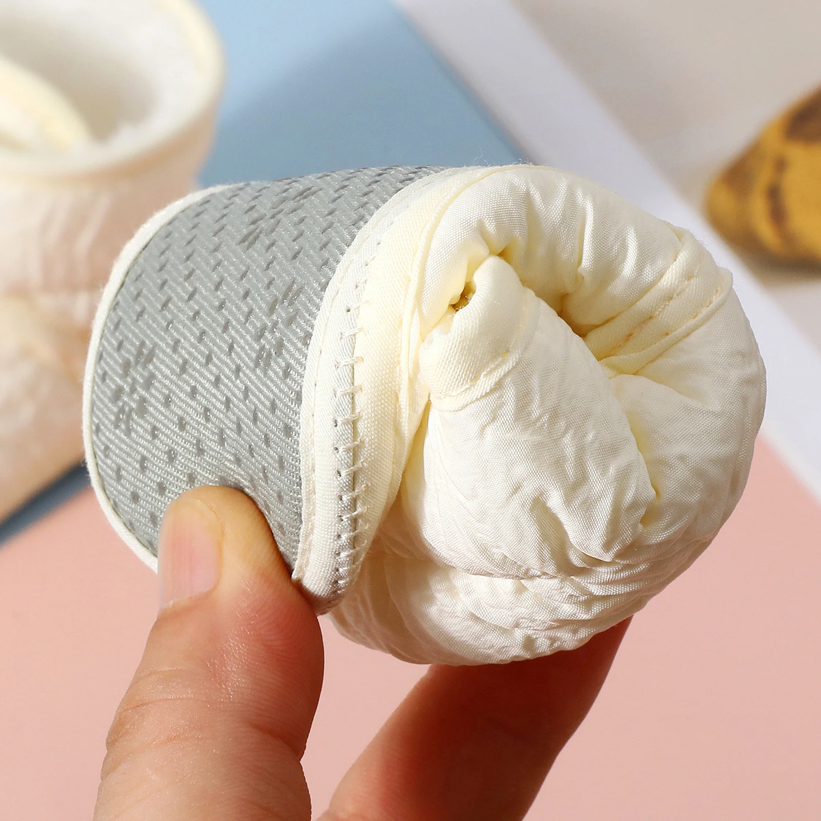 Suefunskry Zapatos de algodón cálidos de invierno para bebés, zapatos antideslizantes de suela suave para primeros pasos, botas, zapatos para niños y niñas - imagen 5