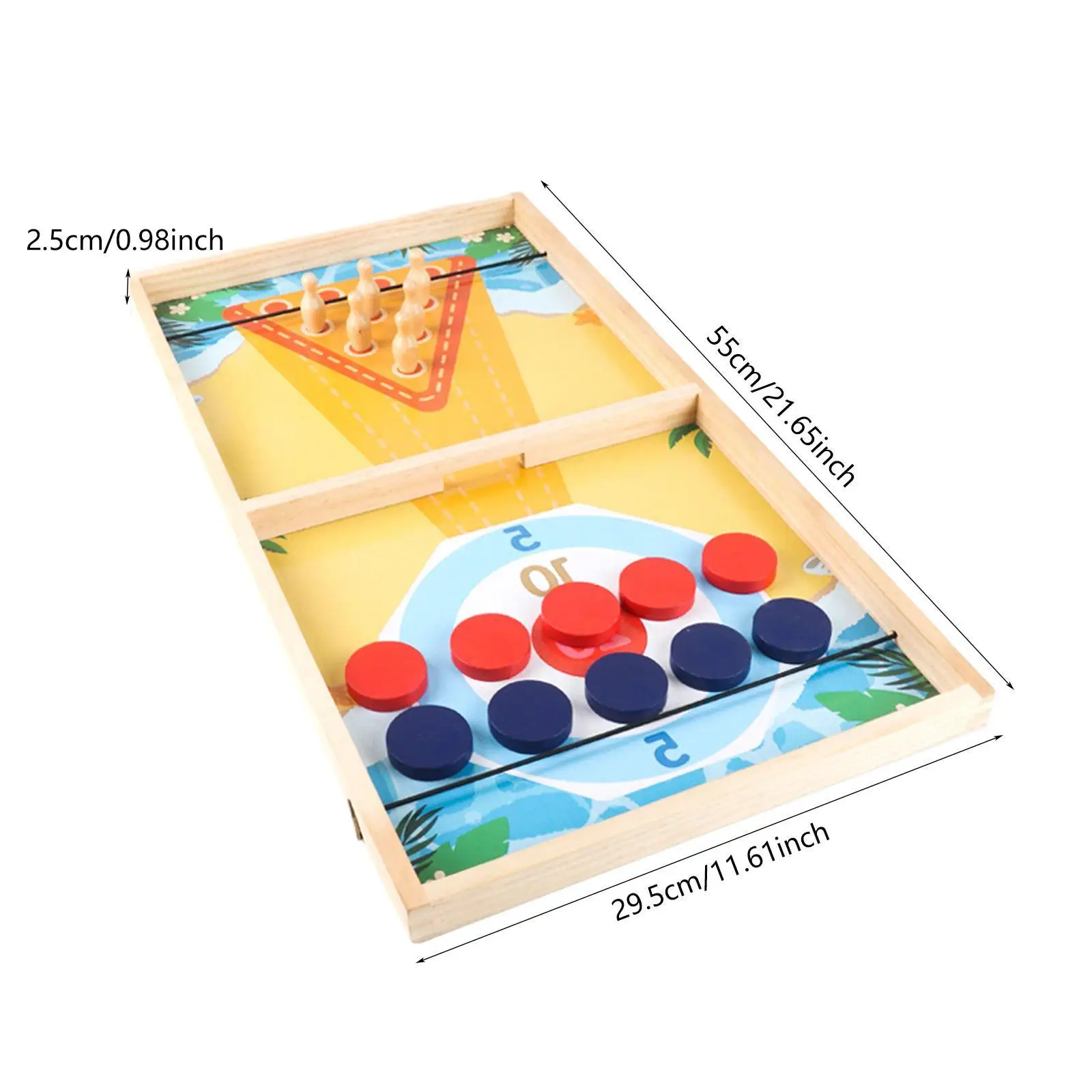 Fast Puck Game 3 in 1 Board Game Desktop Table Game for Families Children Teens Friends