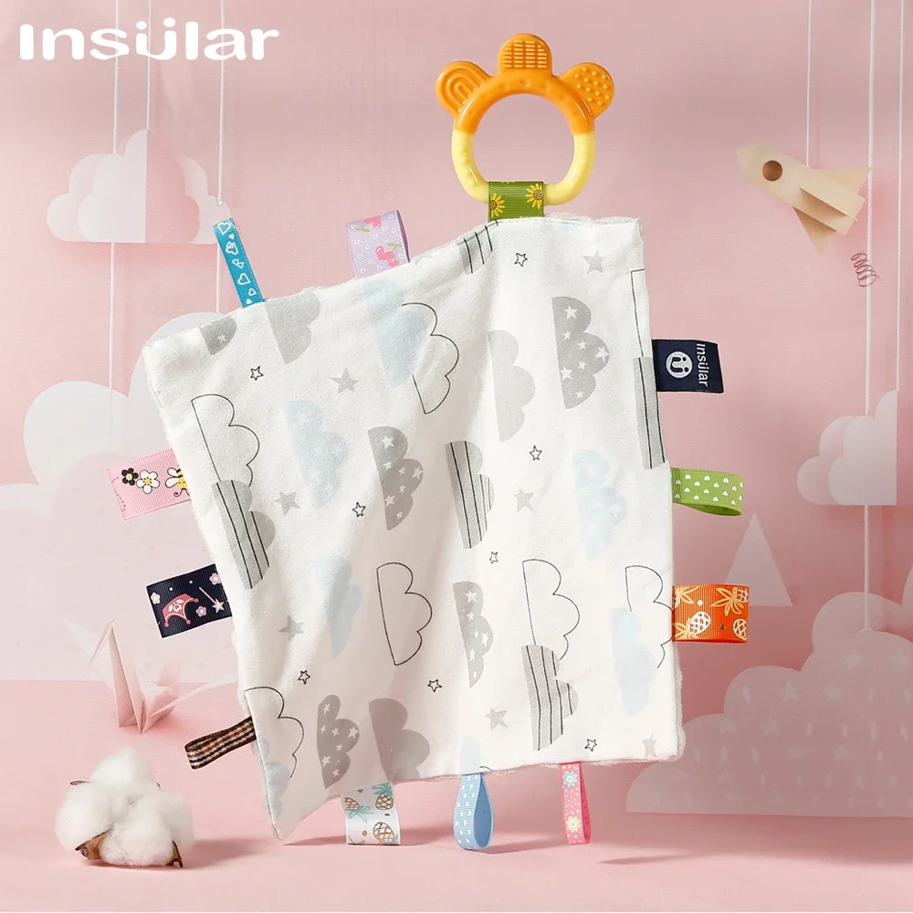 Toalla calmante Insular para bebé, puede dormir en la boca, muñeca para dormir para recién nacido, juguetes para masticar, artefacto para dormir coaxial - imagen 5