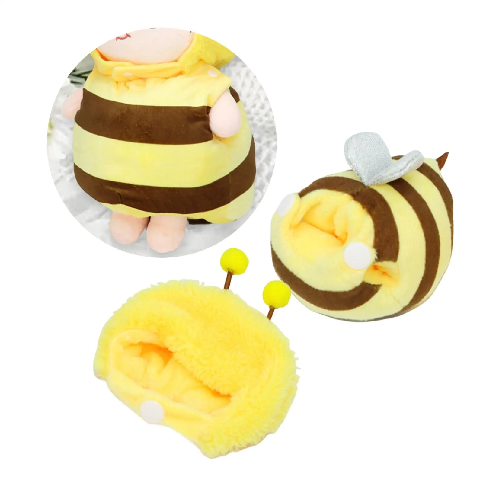 Doll Plush Clothes Set Cartoon Bee Decoration Fashion Model Accessories Pendant Doll Girl Doll Clothes DIY Dolls Toy Costumes