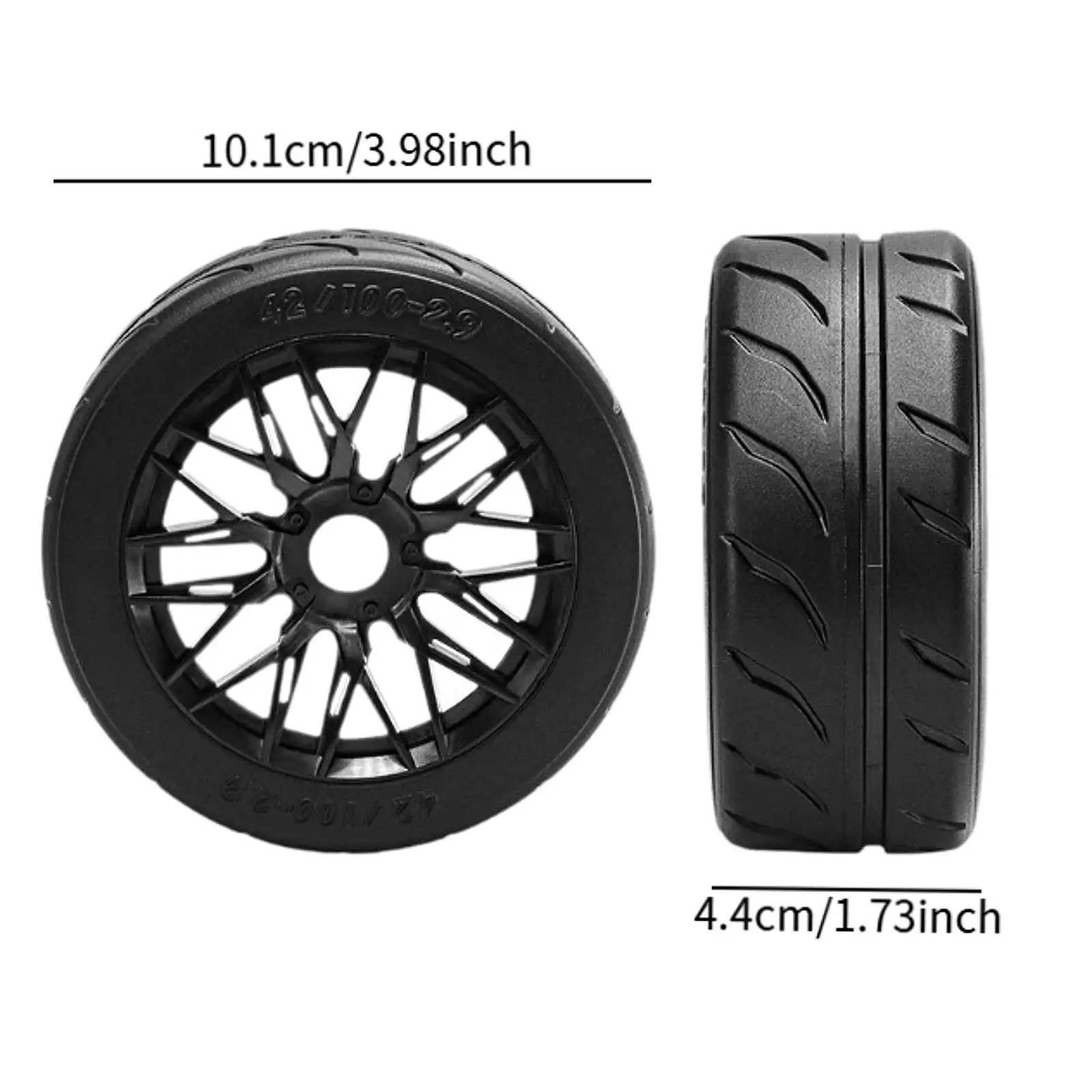 4 Pieces 1:8 Wheels and Tires RC Car Upgrade Part RC Car Accessories 4 Pieces 1:8 Wheels and Tires RC Car Upgrade Part RC Car Accessories