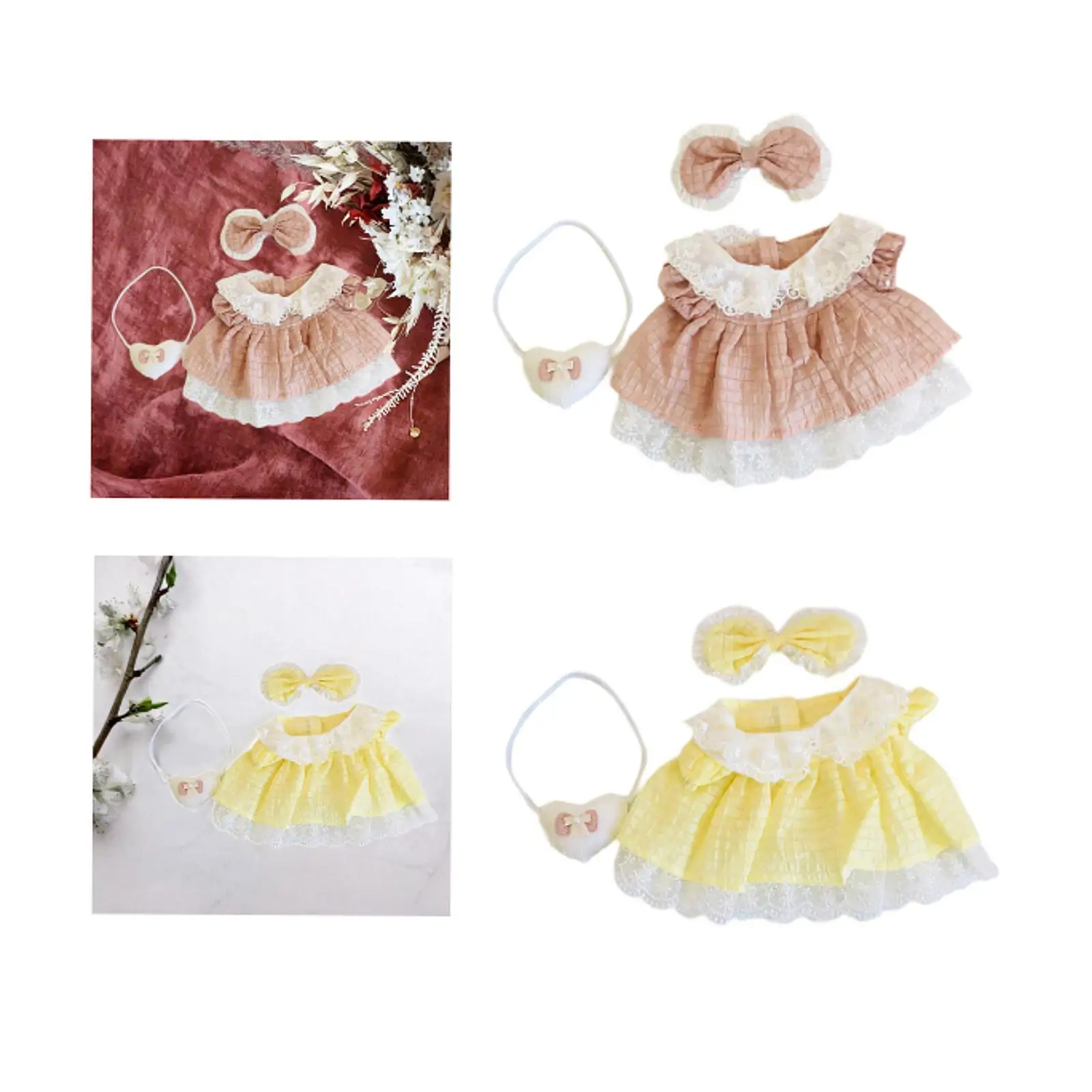 Dolls Dress Suit Handmade Clothing Princess Dress Clothes Miniature Clothes for 14.96'' Doll Dolls Dress Suit Handmade Clothing Princess Dress Clothes Miniature Clothes for 14.96'' Doll