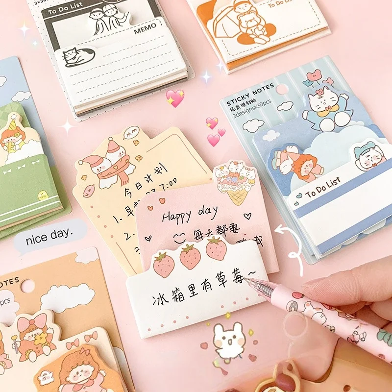 Bloc de notas con papel adhesivo para niños – Dibujos animados - imagen 4
