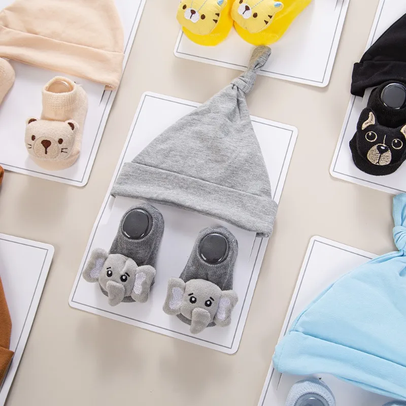 Gorro bebé con orejas de conejo algodón suave para recién nacido - imagen 4