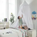 White Bed Curtain