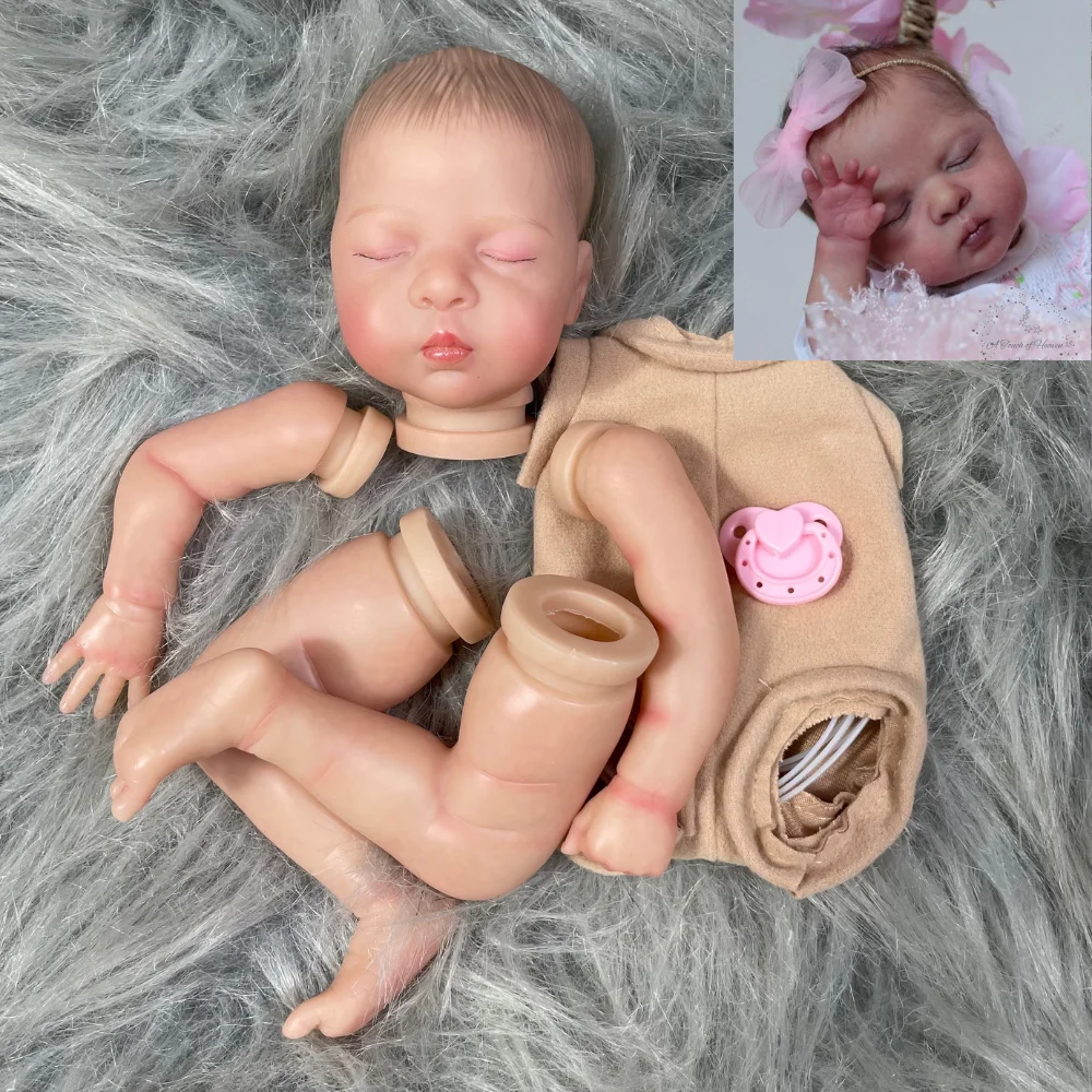 Muñeca Reborn de vinilo para pintar – Kit completo artesanal