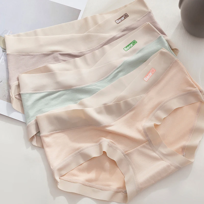 Bragas de maternidad de algodón sin costuras, lencería de cintura baja, ropa interior para el vientre, ropa para mujeres embarazadas, bragas de embarazo sin rastro para Abdomen - imagen 2