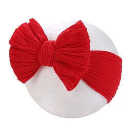 Diadema elástica nailon rojo bebé – Accesorio Navidad