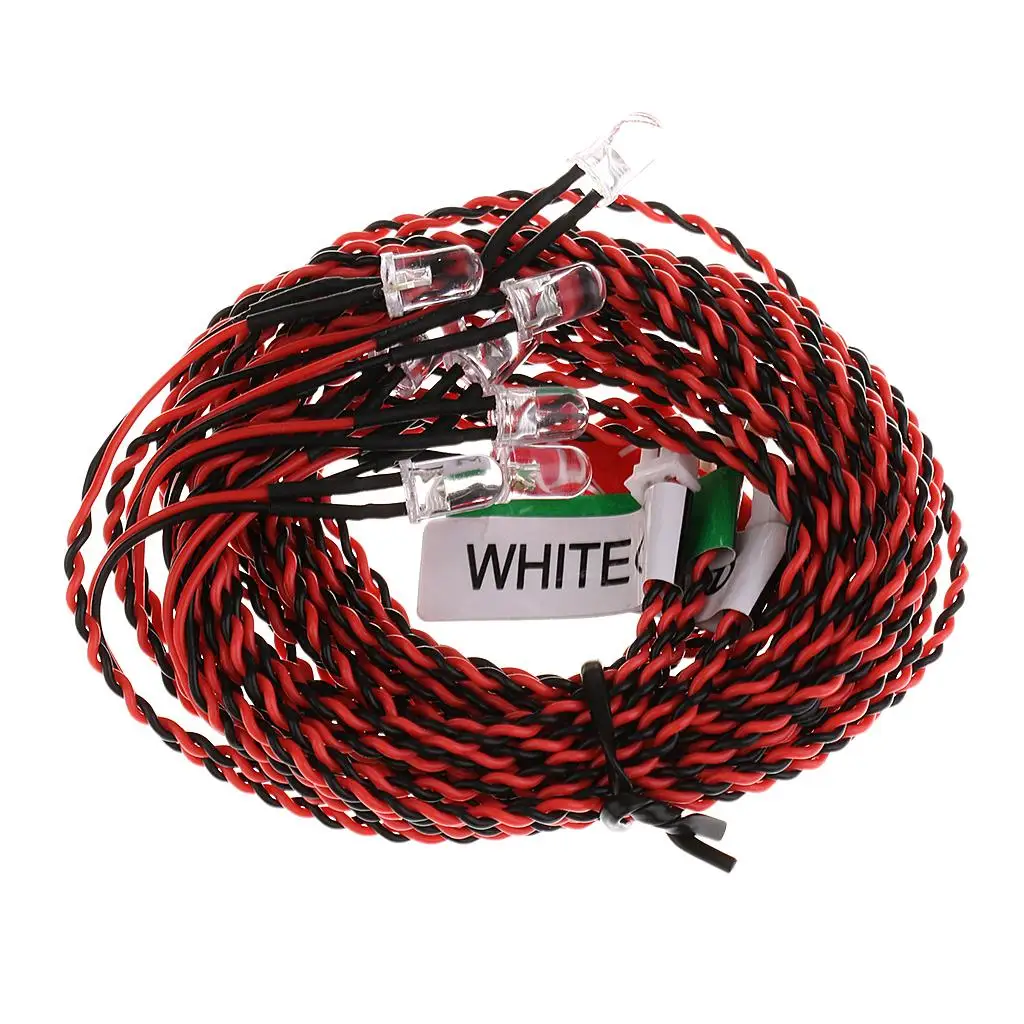 1 Set 8 LED Lighting Kit for RC Plane Helicopter Aircraft Parts Accessories