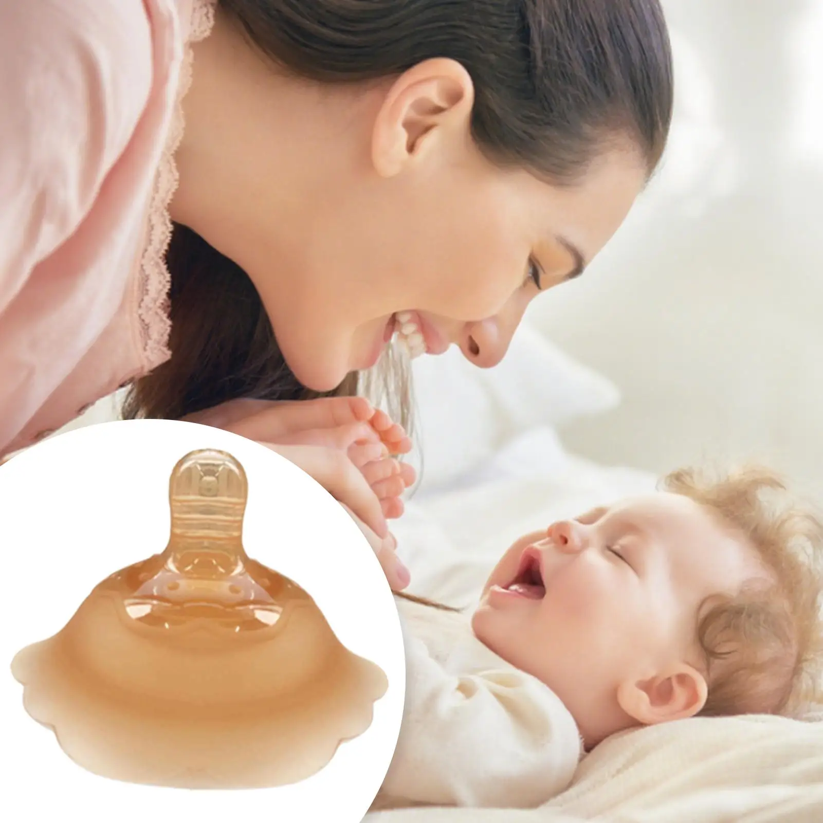 Protector para pezones de lactancia, cubiertas para pezones para lactancia, protección reutilizable, cuidado calmante, previene picaduras de bebé para mujeres - imagen 2
