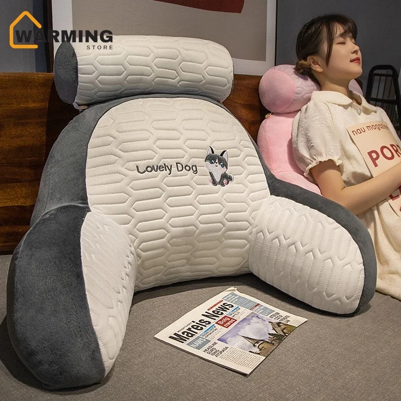 Cojín infantil de látex con soporte lumbar y funda lavable